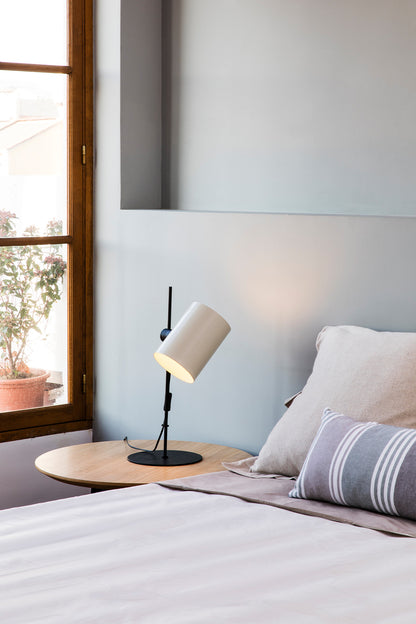GUADALUPE Black/beige table lamp