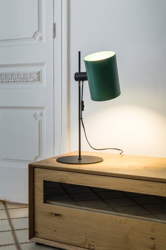 Table lamp GUADALUPE BLACK TABLETOP LAMP GREEN SCREEN 1xE27