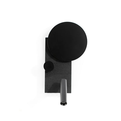 KLEE Left black wall lamp with reader