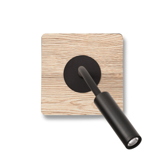 Wall light MOOD READER OAK/BLACK 2W 3000K