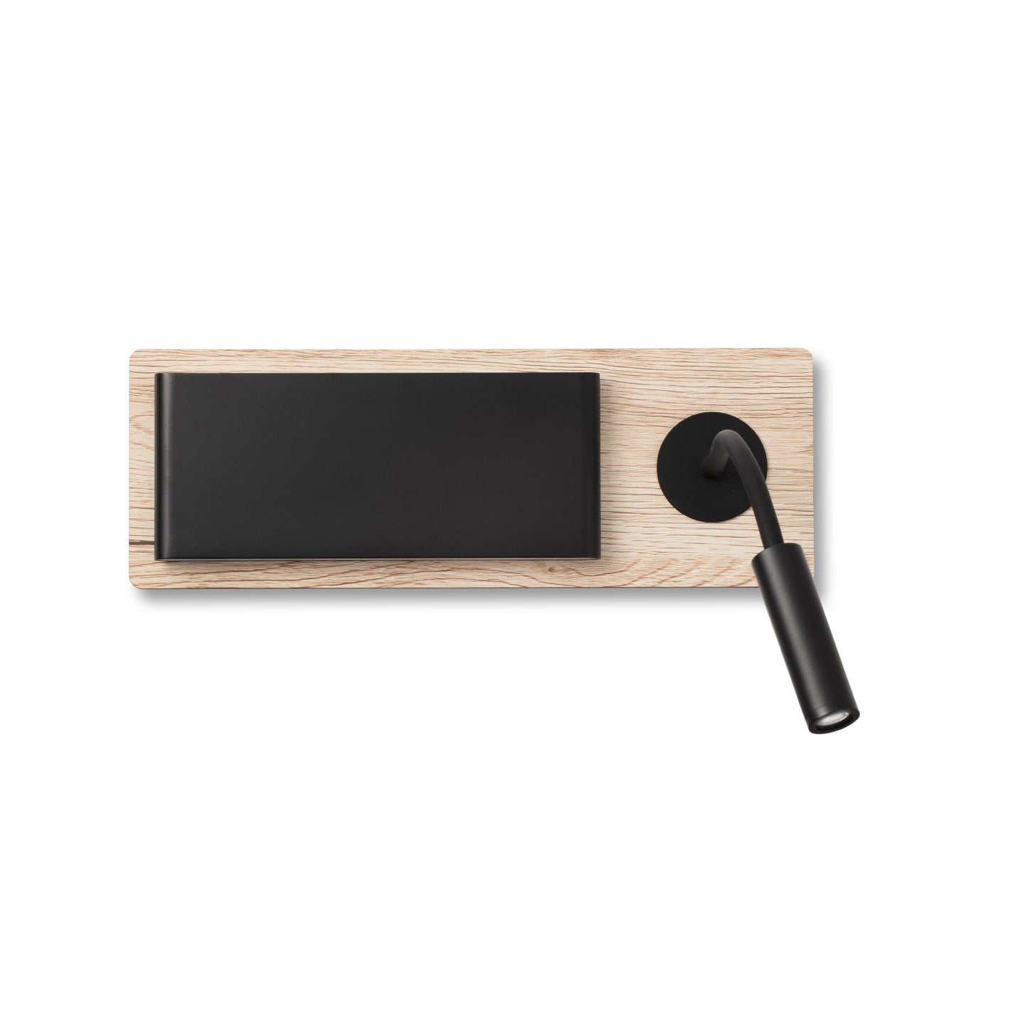 MOOD RCT Black and wood wall lamp with reader