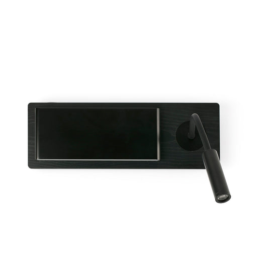 MOOD Black wall lamp with reader
