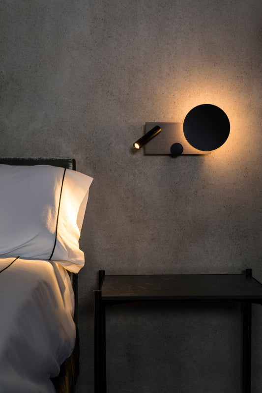 Wall light KLEE RIGHT WALL LIGHT GREY LED10W READING LIGHT 3W 2700K DIM