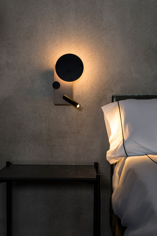 Wall light KLEE LEFT WALL LIGHT GREY LED10W READING LIGHT 3W 2700K DIM