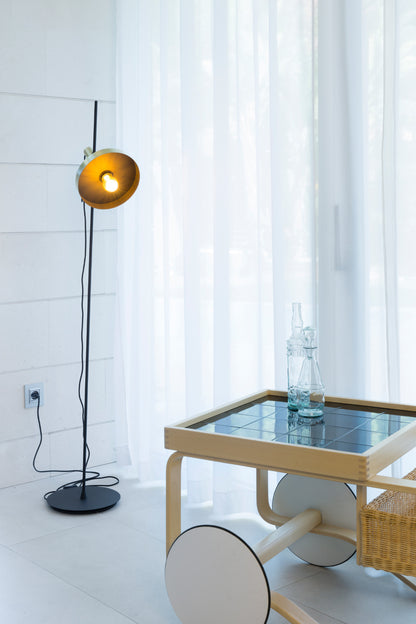 WHIZZ Gold/black floor lamp
