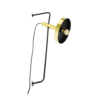 WHIZZ Golden/black wall lamp