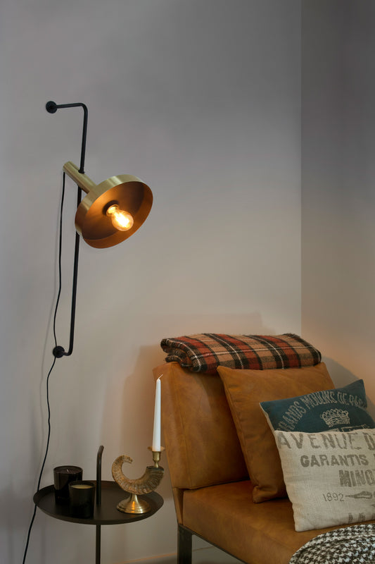 Wall light WHIZZ WALL LIGHT 1 X E27 BLACK GOLD