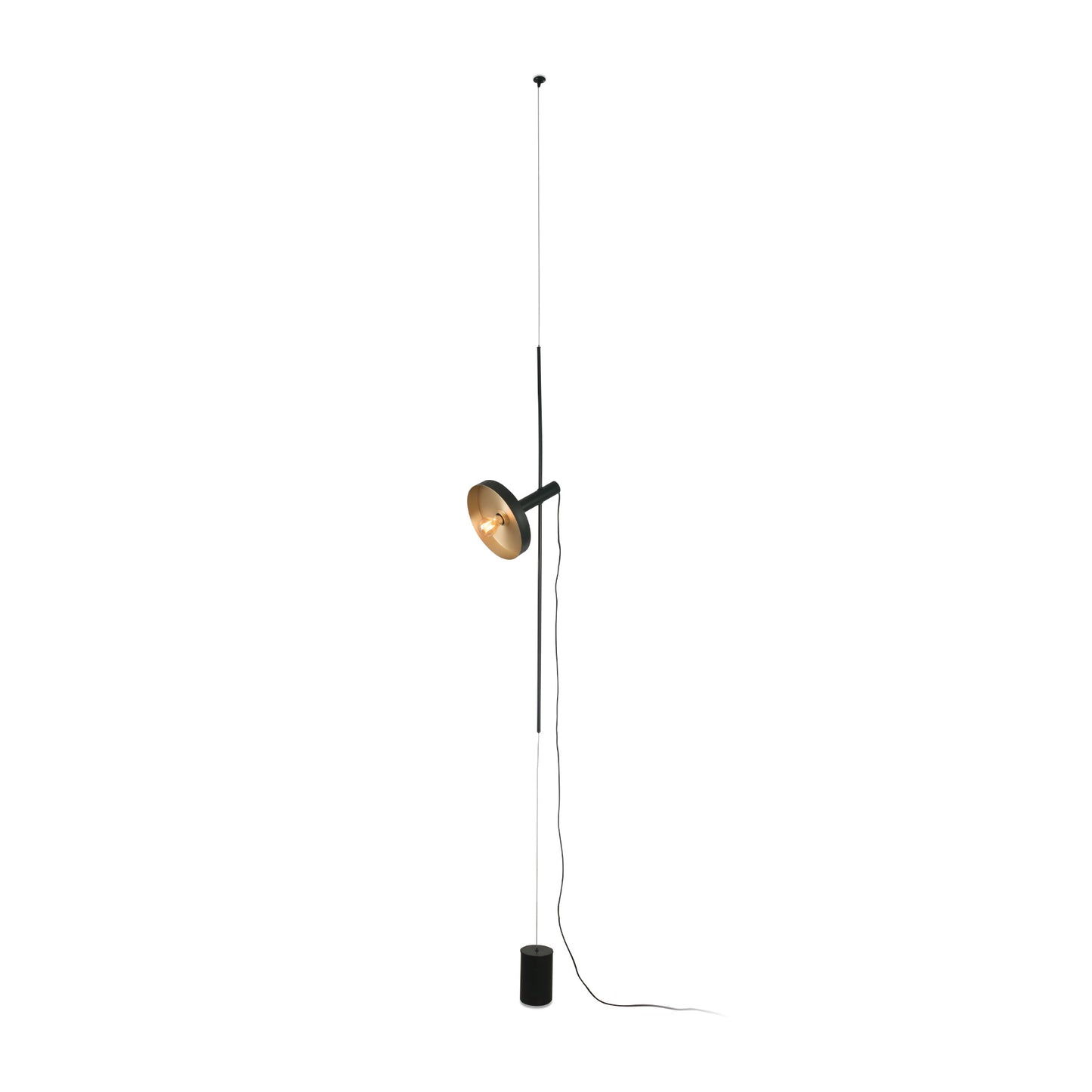 WHIZZ Black/golden pendant/floor lamp