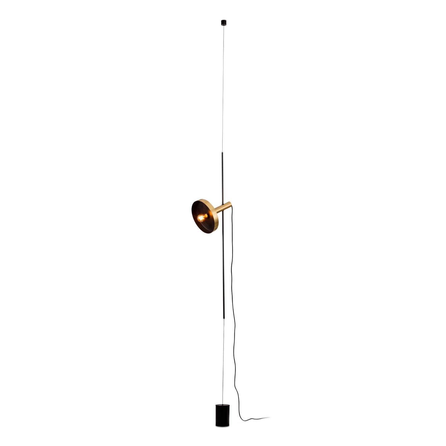 WHIZZ Golden/black pendant/floor lamp