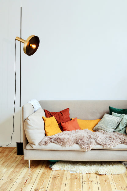 WHIZZ Golden/black pendant/floor lamp