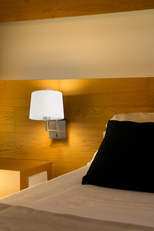 Wall light FRAME APPLIQUE NICKEL MATE TABLET WHITE SHADE Ø215