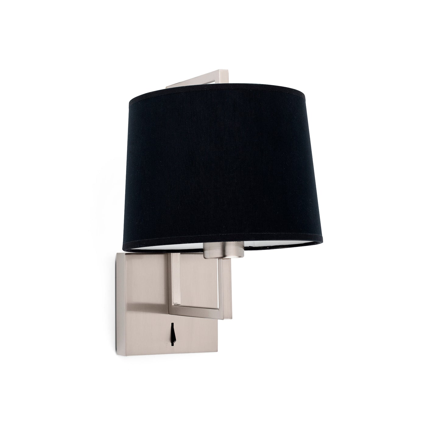 FRAME Matt nickel/black wall lamp