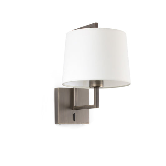 FRAME Old gold/white wall lamp