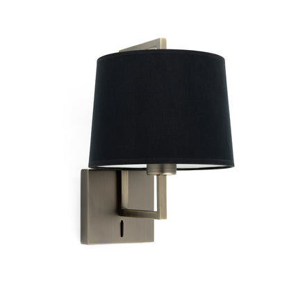 FRAME Old gold/black wall lamp