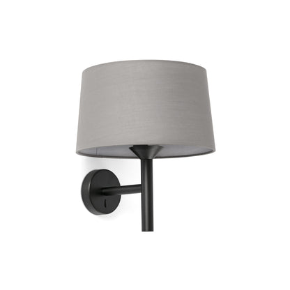 WINDSOR Black/grey wall lamp