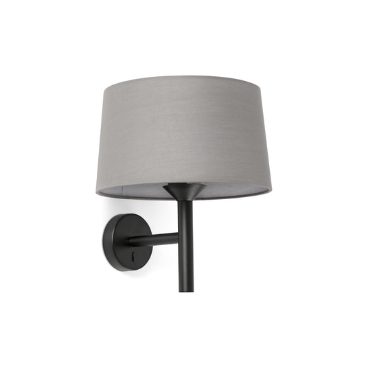 WINDSOR Black/grey wall lamp