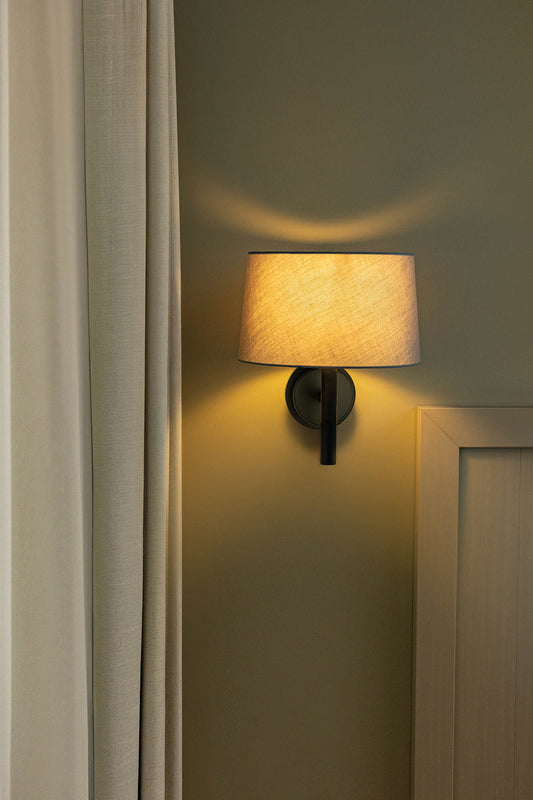Wall light WINDSOR BLACK WALL LIGHT GRAY DISPLAY 1xE27