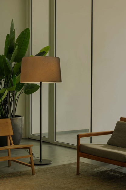 WINDSOR Black/grey floor lamp