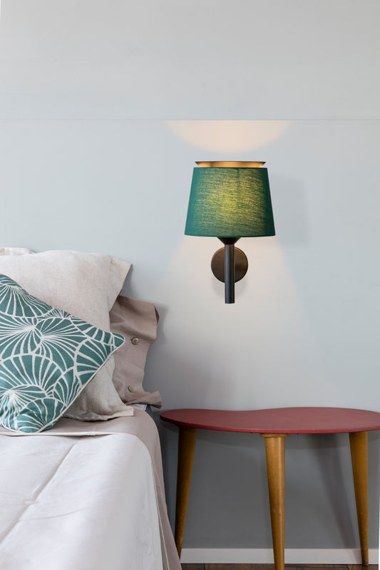 Wall light SAVOY BLACK WALL LIGHT WITH GREEN SCREEN