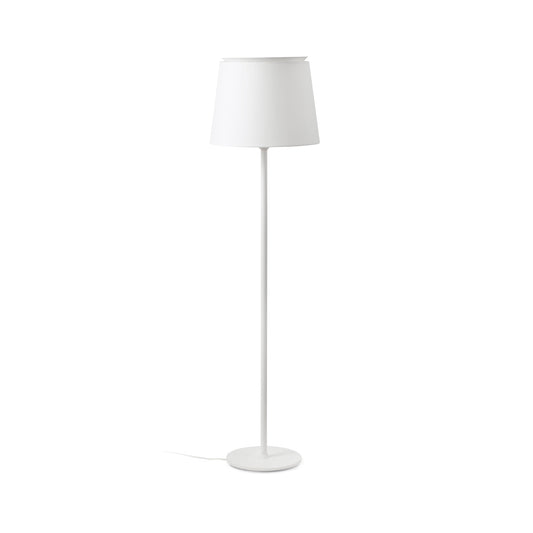 Lámpara de pie SAVOY blanca/blanca