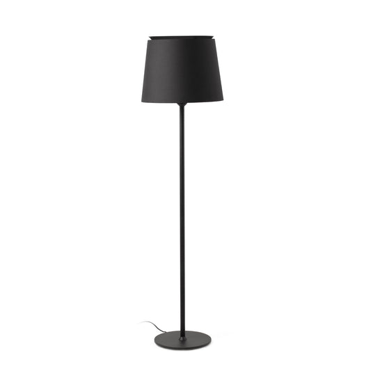 Lámpara de pie SAVOY negra/negra