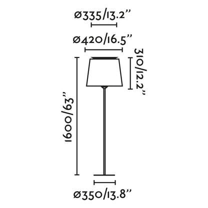 SAVOY Black/black floor lamp