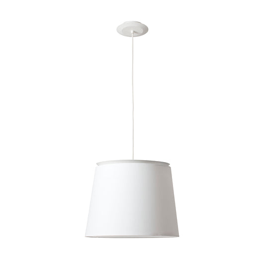 Pendant lamp SAVOY WHITE PENDANT WITH WHITE SHADE