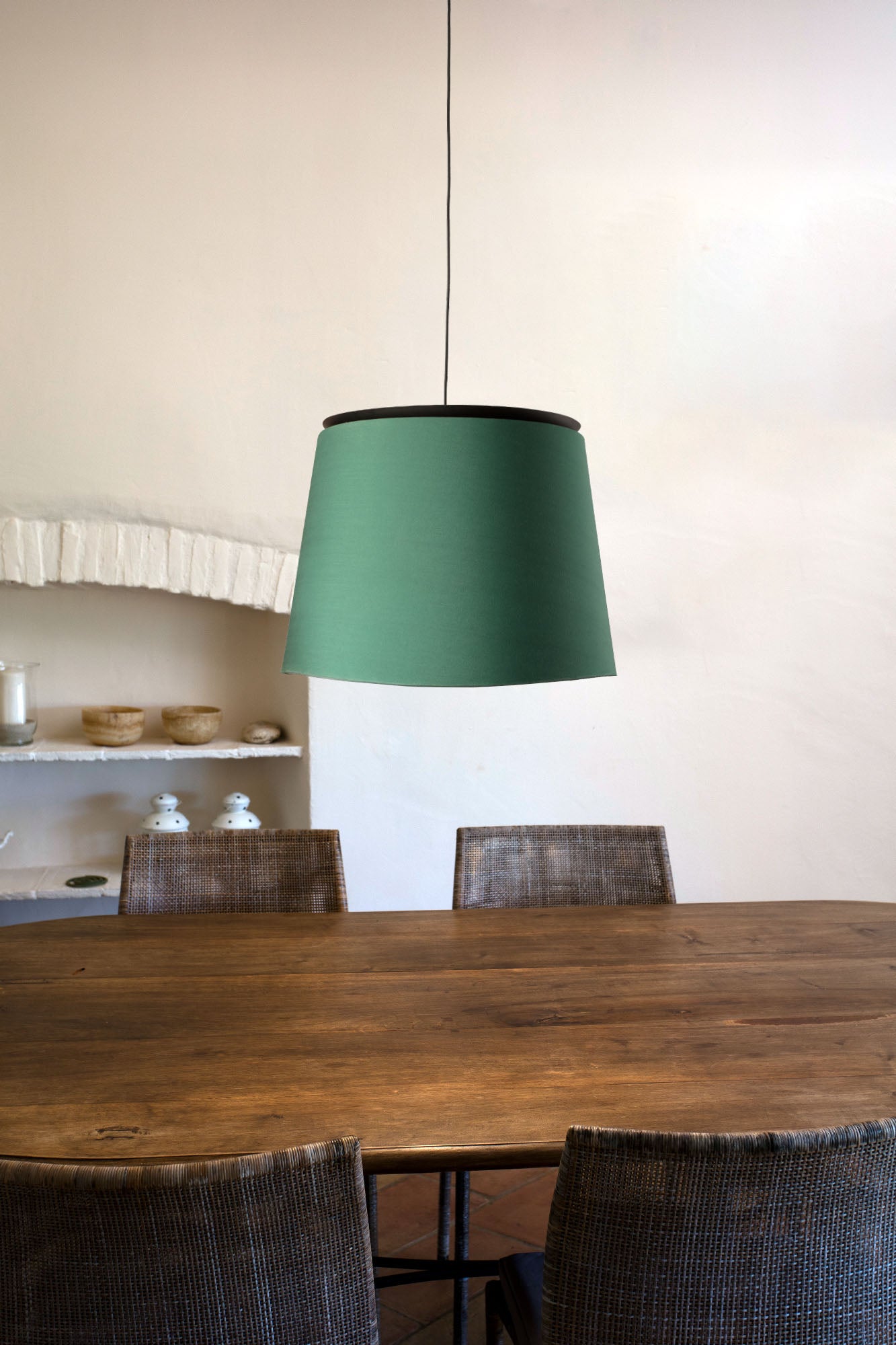 SAVOY Black/green pendant lamp