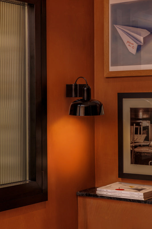 Wall light TATAWIN BLACK WALL LIGHT 1xE27