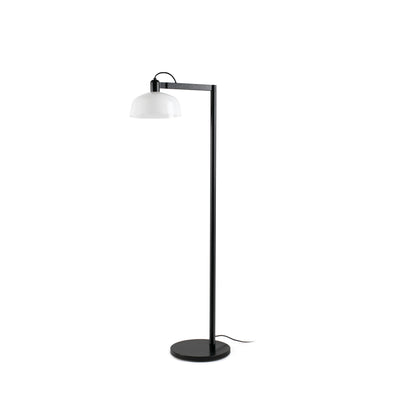 TATAWIN White glass floor lamp