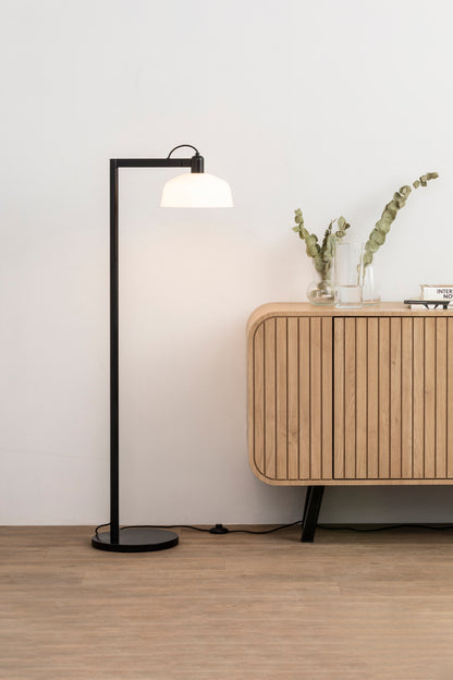 TATAWIN White glass floor lamp