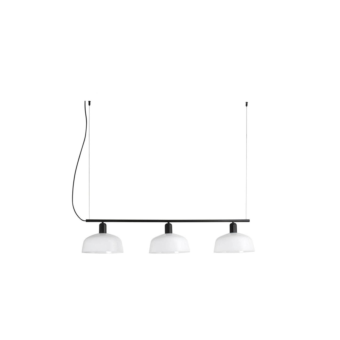 TATAWIN M White glass lineal pendant lamp