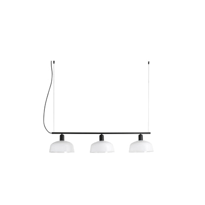 TATAWIN M White glass lineal pendant lamp