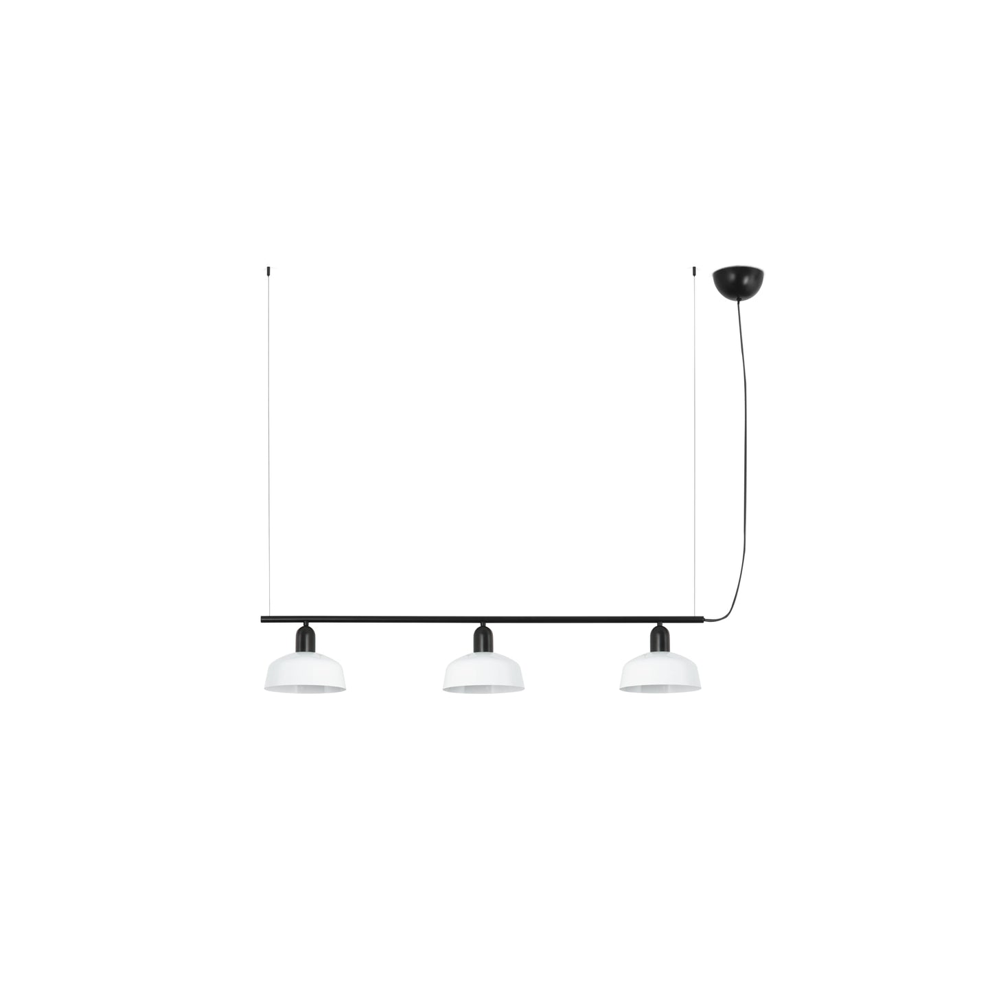 TATAWIN S metal 3L White pendant lamp