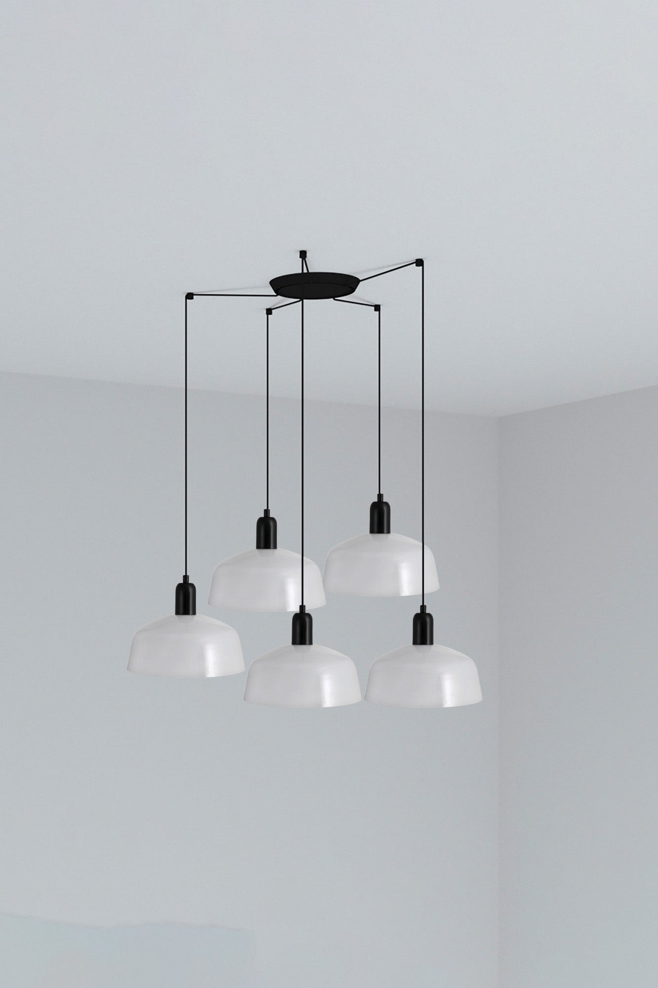 TATAWIN COLGANTE PANTALLA M  BLANCA 1xE27 5L