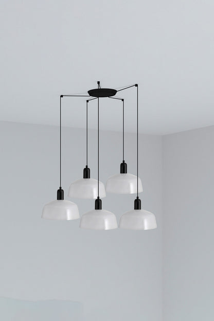 TATAWIN COLGANTE PANTALLA M  BLANCA 1xE27 5L
