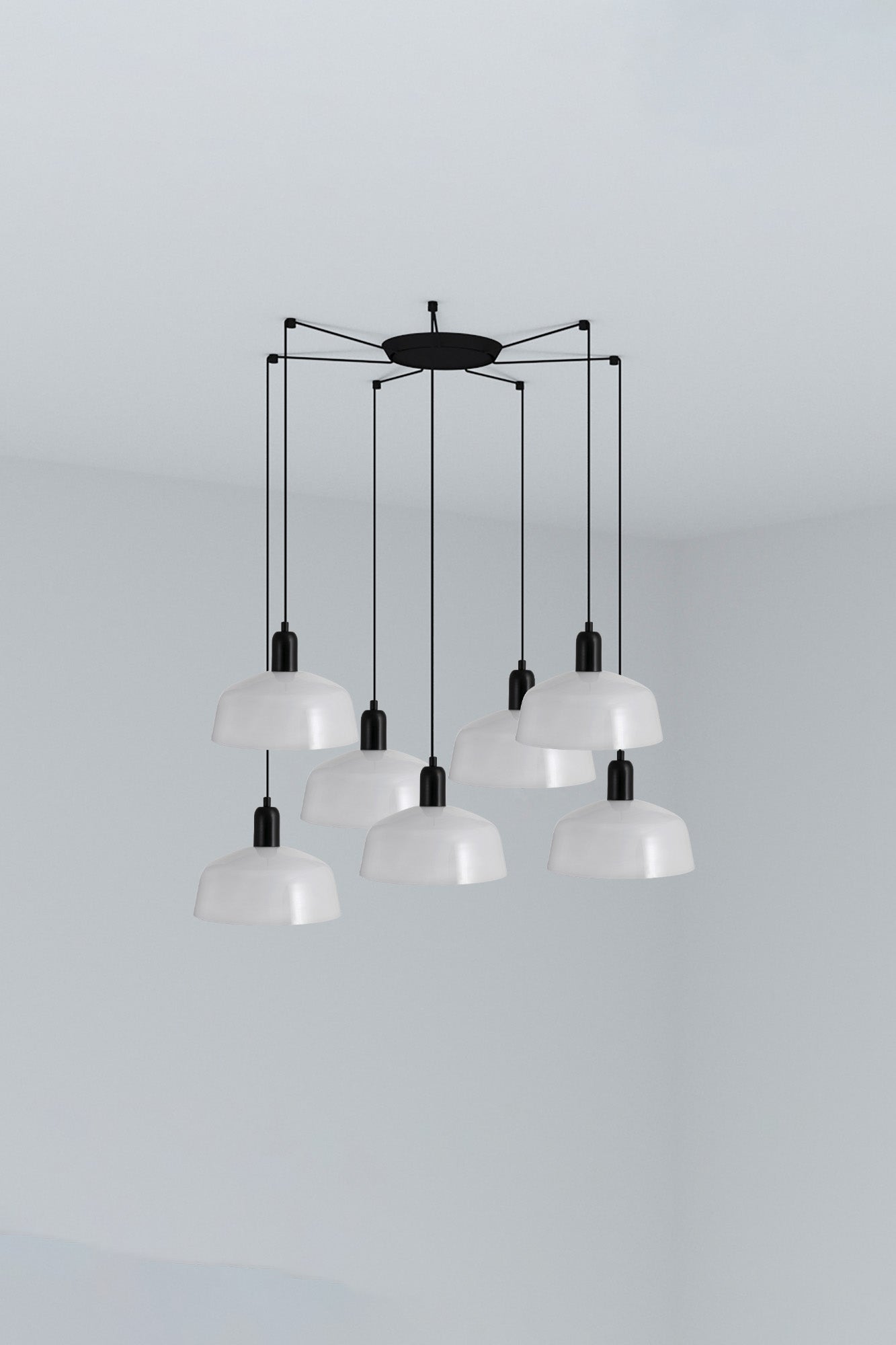 TATAWIN COLGANTE PANTALLA M  BLANCA 1xE27 7L