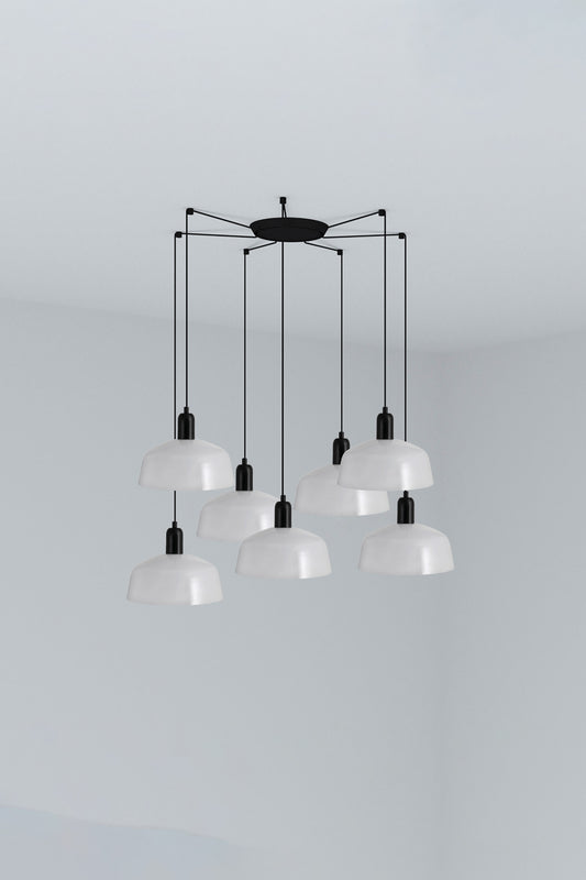 Pendant lamp TATAWIN PENDANT LAMPSHADE M WHITE 1xE27 7L