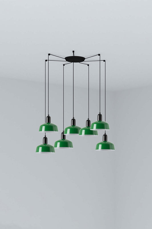 Pendant lamp TATAWIN PENDANT LAMPSHADE METAL S GREEN 7xE27