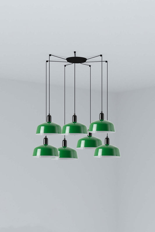 Pendant lamp TATAWIN PENDANT LAMPSHADE METAL M GREEN 7xE27
