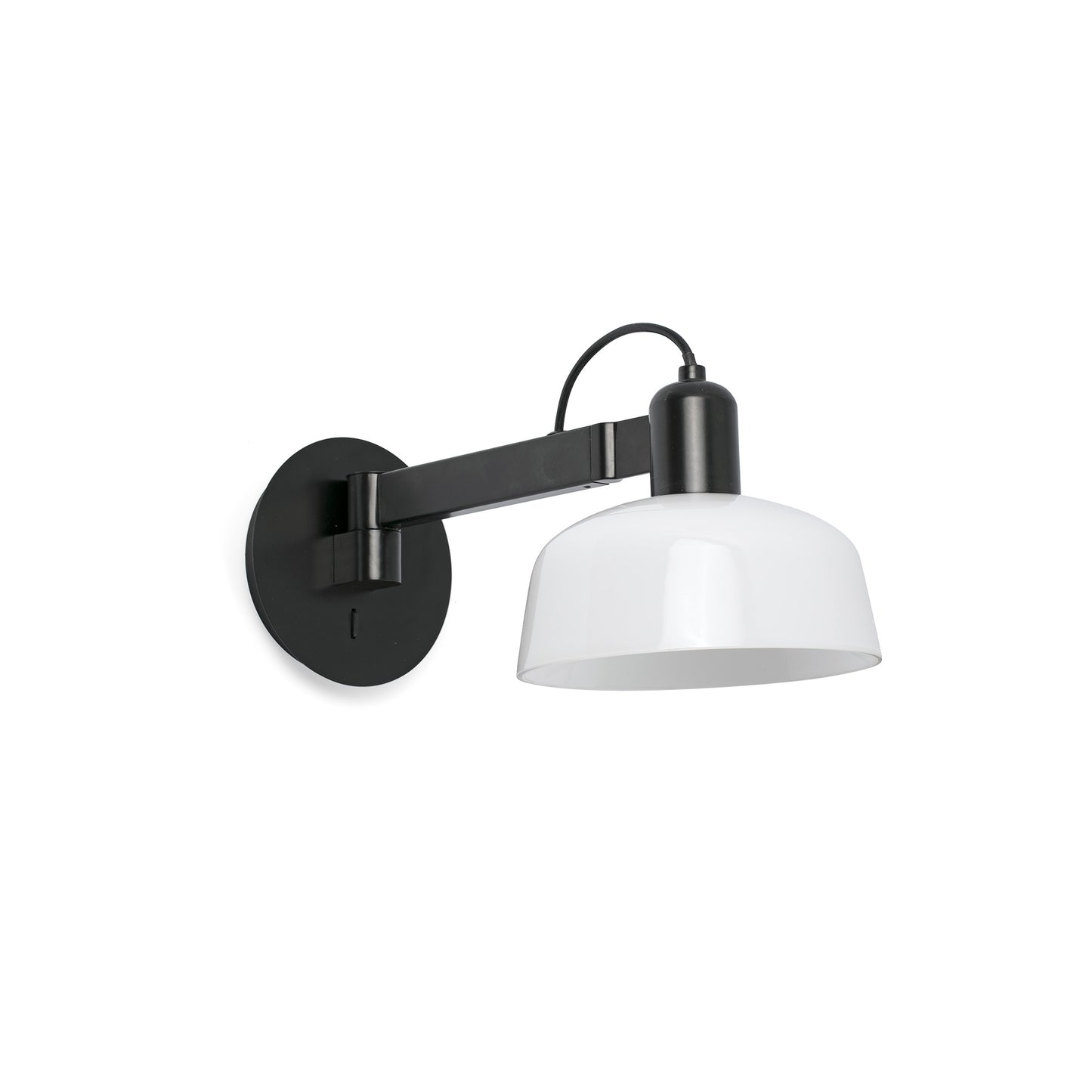 TATAWIN White metal wall lamp arm