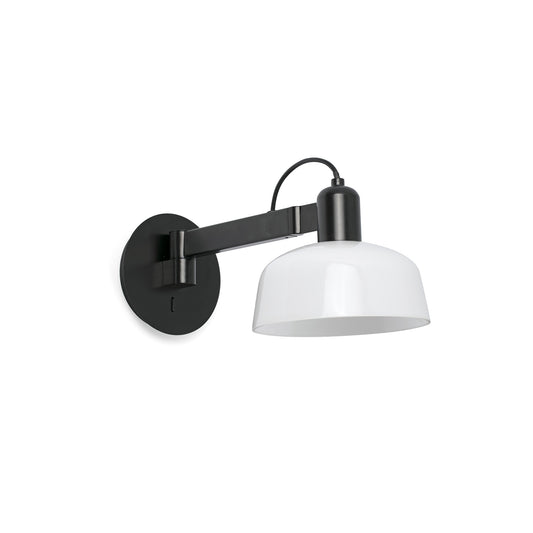 TATAWIN White metal wall lamp arm