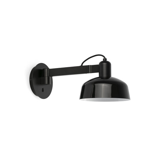 TATAWIN Black metal wall lamp arm