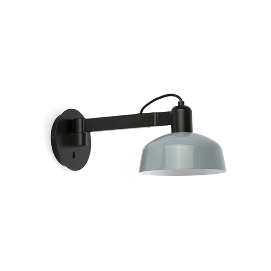 TATAWIN bluish metal gray wall lamp arm