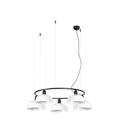 TATAWIN COLGANTE CIR. PANT. METAL M BLANCA 5xE27