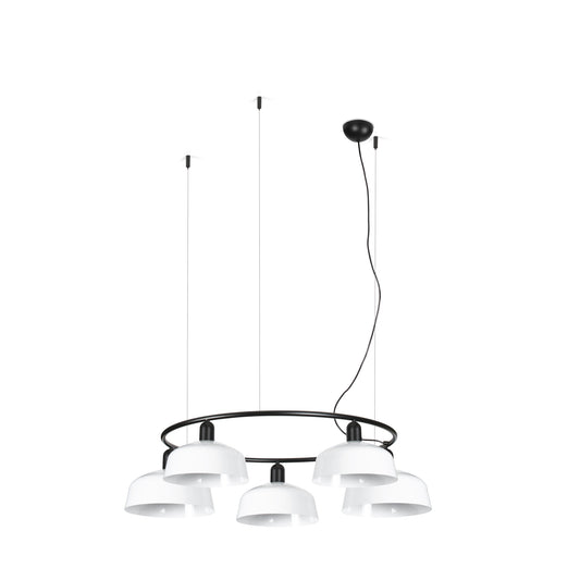 Pendant lamp TATAWIN PENDANT CIRCULAR PANTRY METAL M WHITE 5xE27