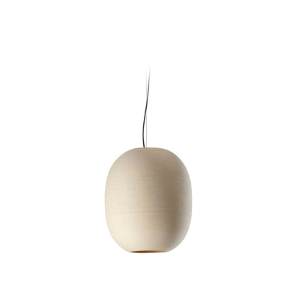 Beige pendant light on a white background