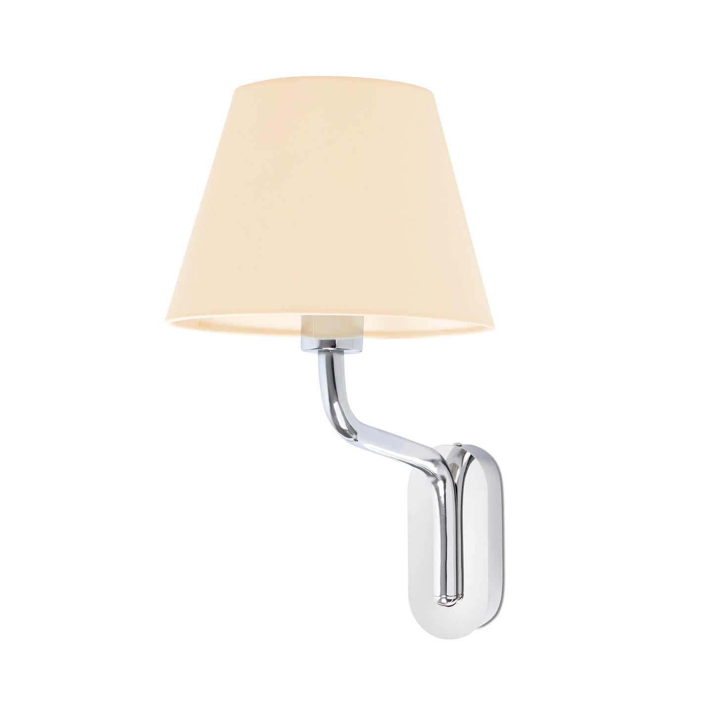 ETERNA Chrome/beige wall lamp
