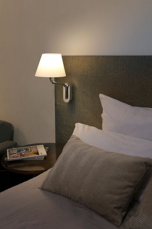 Wall light ETERNA WALL LIGHT CHROME E27 15W BEIGE SCREEN