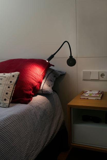 PIXIE Black reader wall lamp